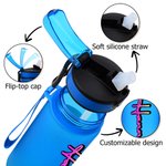 Personalized Gradient Color 17 oz / 32 oz Sports Water Bottle with Name Daily Use Sports Gift for Teenager Sports Lovers