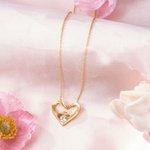 Collana personalizzata con cuore di pietra di nascita con testo inciso Gioielli squisiti Regalo per la festa della mamma, compleanno, anniversario per la mamma donna