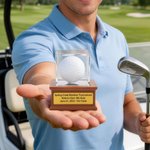 Personalised Golf Ball Display Stand with Text Home Decor Game Day Gift for Golf Enthusiasts