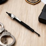 Personalized Imitation Handcuff Key Shaped Accessory with Name Birthday Graduation Gift for Police Academy Graduates