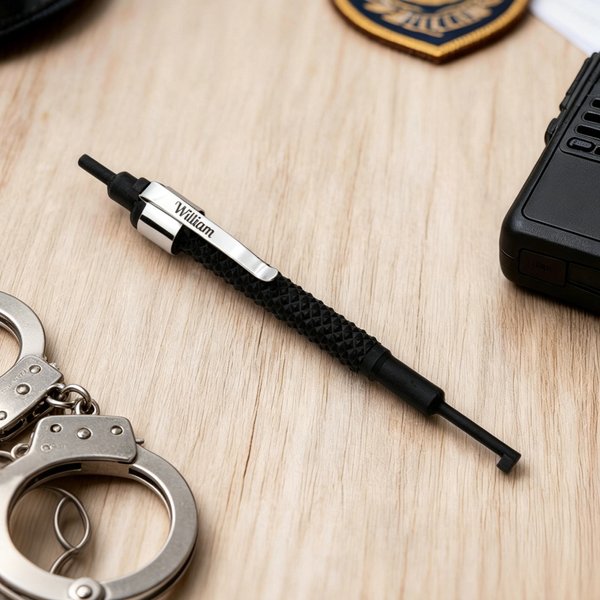 Personalized Imitation Handcuff Key Shaped Accessory with Name Birthday Graduation Gift for Police Academy Graduates