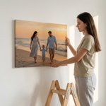 Personalizada cálida familia Set 7 Foto Giclee Lienzo Impresiones Aniversario Cumpleaños Housewarming Regalo para Amigos Familia