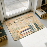 Personalisierte Blume Buch rutschfeste Fußmatte mit Text Home Decor täglichen Gebrauch Geburtstag Geschenk für Bookworm Freund
