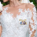 Gepersonaliseerde 1-5 foto's Lapel Broche Pin met naam hanger Engagement Wedding Gift voor bruid bruidegom vader