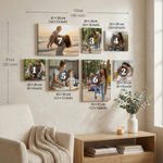Personalizada cálida familia Set 7 Foto Giclee Lienzo Impresiones Aniversario Cumpleaños Housewarming Regalo para Amigos Familia