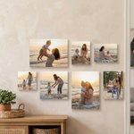 Personalizada cálida familia Set 7 Foto Giclee Lienzo Impresiones Aniversario Cumpleaños Housewarming Regalo para Amigos Familia