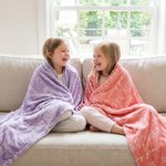 Personalised Multicolor Word Cloud Soft Throw Blanket with Name Home Decor Birthday Gift for Kids Family Friends
