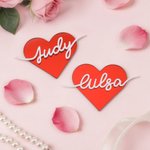 Spersonalizowana akrylowa tabliczka z imieniem i nazwiskiem Party Desk Decor Prezent na rocznicę ślubu dla pary