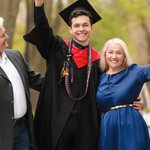 Personalized Two-colored Ribbon Braided Lei with Glitter Grad Cap Tag and Name Graduation Gift for Graduates