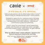 Personnalisé Emoji Scène ludique Lot de 2 autocollants imperméables avec nom Retour à l'école Cadeau d'anniversaire pour les enfants | Callie × emoji ™