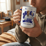 Personalized Multi-Colour Graduation Photo 11 oz 15 oz Ceramic Mug with Name Year and School Name Graduation Season Gift for Graduates