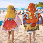 Serviette de plage à capuche personnalisée Princesse Sirène Dinosaure Plongeur Séchage rapide avec nom Accessoires de plage Cadeau d'anniversaire pour Garçons Filles