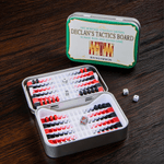 Personalised 3d Printing Vintage Tinplate Box Pocket Board Game Set with Text Travel Birthday Gift for Friends Game Lovers