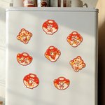 Personalized Cute Chinese-Style Horse Magnetic Fridge Magnet with Name Home Decor Spring Festival New Year Gift for Kids Friends Family