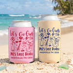 Personalized Western Cowboy Style Beer Can Cooler Sleeve with Name Birthday Party Gift for Friends Beer Lovers Women
