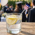 Personalized Graduation Cap Face Photo Acrylic Cocktail Stick Drink Stirrer with Year Graduation Party Gift for Friends Graduates