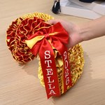 Personalisierte Multicolor Bow-knot Graduation Lei mit Text Graduierung Zubehör Senior Anerkennung Party Geschenk für Absolventen