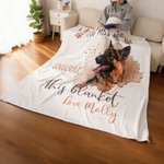 Personalisierte Decke im Aquarell-Stil mit Foto und Namen Erinnerungsgeschenk für Tierbesitzer und Haustierliebhaber