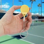 Portachiavi personalizzato per racchetta da padel stampato in 3D con nome Accessorio sportivo Regalo di compleanno per la festa del papà per gli appassionati di padel