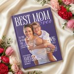 Spersonalizowany notatnik ze zdjęciami najlepszej mamy z imieniem, rokiem i tekstem Codzienne prowadzenie dziennika Prezent urodzinowy na Dzień Matki dla kobiet