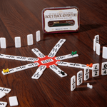 Personalised 3d Printing Vintage Tinplate Box Pocket Board Game Set with Text Travel Birthday Gift for Friends Game Lovers