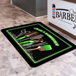 Gepersonaliseerde Colorful Hairdressing Element Deurmat met Tekst Barber Shop Accessory Opening Gift voor kapper Hair Beauty Lovers