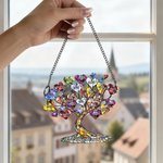 Ornement en acrylique personnalisé avec 2 à 20 noms et texte - Cadeau d'anniversaire et fête des Mères pour femme maman et grand-mère