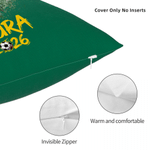 Henkilökohtainen Multi-Country Flags Soccer Soft Throw Pillow Cover nimi ja vuosi huoneen sisustus syntymäpäivälahja perheelle ystävät jalkapallon ystäville jalkapallon ystäville