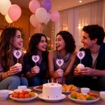 Spersonalizowane zdjęcie twarzy z kreskówki Wielowarstwowe gradientowe serce Cupcake Topper z imieniem Dekoracja tortu Planowanie przyjęcia urodzinowego Prezent dla przyjaciół rodziny