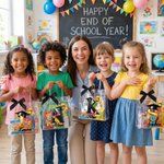 Personalisierte Ballon Grad Kappe anfängliche klare Geschenktüte mit Namen Jahr und Schleife Graduierung Party Gunst für Absolventen