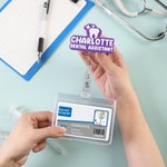 Personalized 3D Printing Set of 2  Name Badge Reel with Occupation Birthday Induction Gift for Registered Nurse Medical Staff Educator