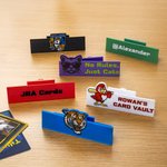 Personalised Multicolor Logo Text Adjustable TCG Poke Card Display Stand Desk Decor Gaming Convention Card Collecting Gift for Card Collector Streamer
