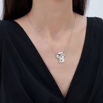 Personalizado Western Cowboy Hat Inicial Collar con Nombre Exquisita Joyería Aniversario Cumpleaños Regalo para Ella