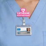Personalized 3D Printing Set of 2  Name Badge Reel with Occupation Birthday Induction Gift for Registered Nurse Medical Staff Educator