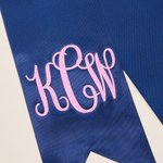 Personalizzato Multi-Color Glitter Monogram Prom Bouquet Sash con nome e anno nastro Wrap Homecoming Graduation Gift per le ragazze laureati