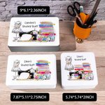 Boîte de rangement en métal personnalisée avec machine à coudre peinte Cadeaux pour tailleur