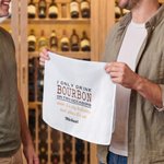 Personalised Bourbon Whiskey Kitchen Towel with Name Kitchen Decor Father's Day Birthday Gift for Father Man