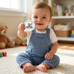 Etiquettes personnalisées en forme d'ours en peluche pour mon premier anniversaire avec nom Décoration de cadeau DIY Baby Shower Birthday Favor pour enfants