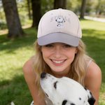 Personalized Pet Photo 100% Cotton Baseball Cap with Name and Year Pet Keepsake Birthday Gift for Pet Owners Lovers