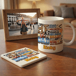 Personalized He Is Dad Christianity 11 oz 15 oz Ceramic Mug with Name and Coaster Father's Day Birthday Gift for Father Grandpa