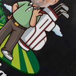 Bolsa personalizada con foto de personaje de dibujos animados para zapatos de golf con nombre Accesorios deportivos con varios compartimentos Palo de golf Regalo de cumpleaños para los amantes de los 