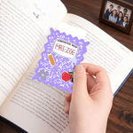 Personalised Retro Multicolour Apple Pencil Notebook Magnetic Wavy Bookmark Clip with Text Teacher Appreciation Birthday Gift for Teachers Book Lovers