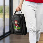 Bolsa personalizada con foto de personaje de dibujos animados para zapatos de golf con nombre Accesorios deportivos con varios compartimentos Palo de golf Regalo de cumpleaños para los amantes de los 