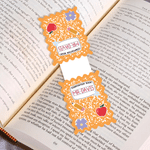 Personalised Retro Multicolour Apple Pencil Notebook Magnetic Wavy Bookmark Clip with Text Teacher Appreciation Birthday Gift for Teachers Book Lovers