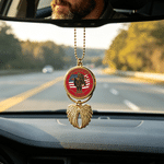 Personalisierte Engelsflügel Veteran Foto Auto hängenden Ornament mit Namen Zubehör Sympathie Memorial Day Geschenk für Familie Autobesitzer