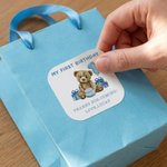 Etiquettes personnalisées en forme d'ours en peluche pour mon premier anniversaire avec nom Décoration de cadeau DIY Baby Shower Birthday Favor pour enfants