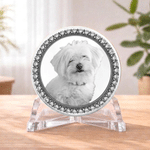 Henkilökohtainen valokuva Teksti muistokolikko Display Stand Pet & Human Loss Sympathy Memorial Day lahja perheelle Ystävät