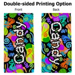 Personalized Abstract Graffiti Design Oversized Quick Dry Beach Towel with Name Birthday Beach Party Gift for Friends Family