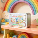 Personalised Coffee Machine Bread Ice Cream Pattern Biscuit Tin with Name Daily Storage Accessory Birthday Gift for Kids Boys Girls