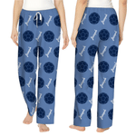 Personalized Multicolor Ball Soft Pajama Pants with Name World Cup Birthday Gift for Woman Man Kid